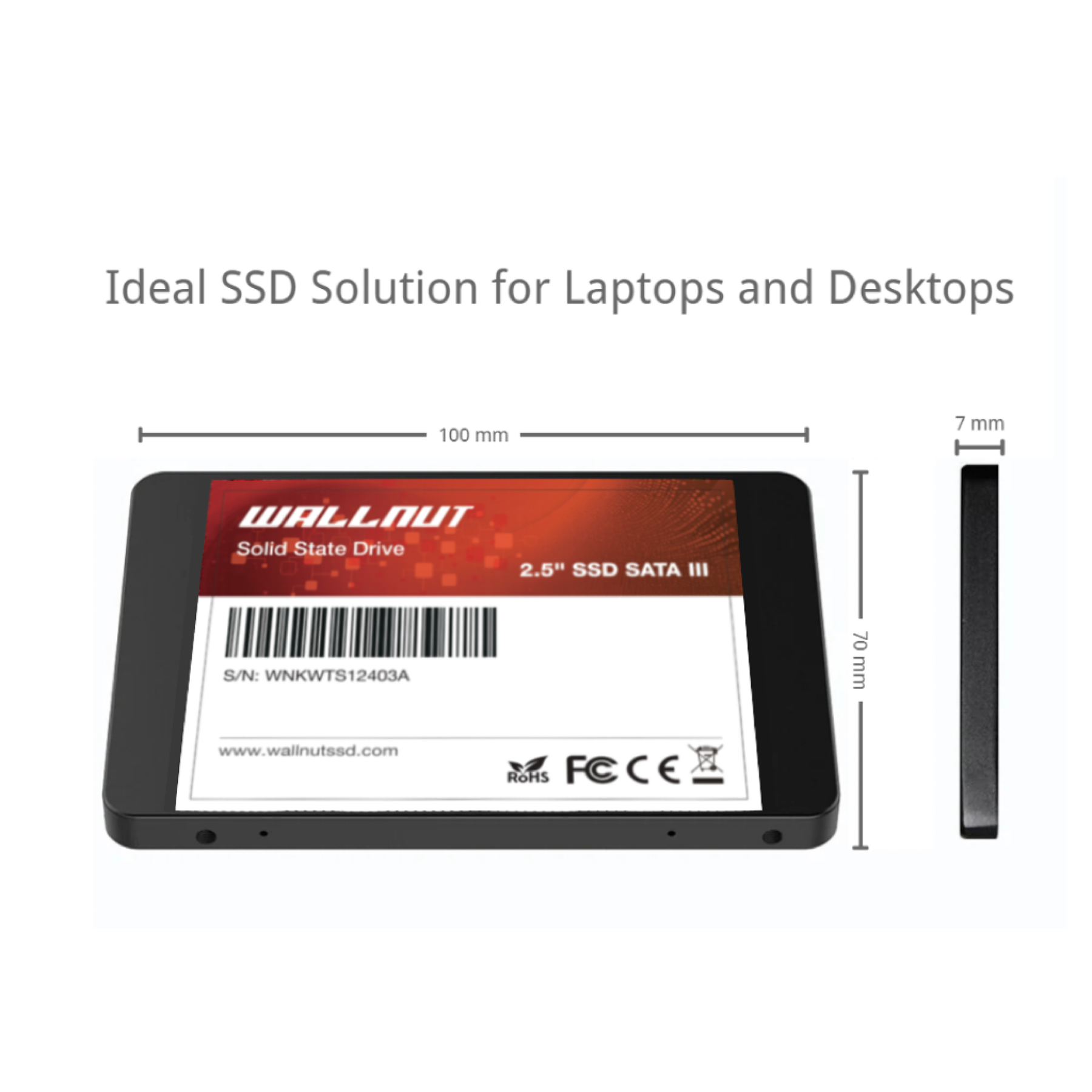 Wallnut 2.5" SATA III SSDs Solid State Drive