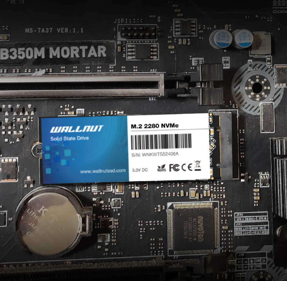 Wallnut M.2 2280 NGFF Sata Solid State Drive 64GB-2TB