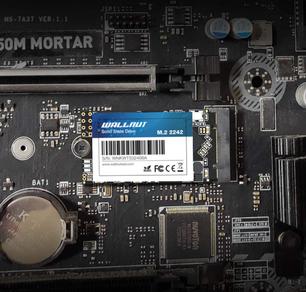 Wallnut M.2 2242 NGFF Sata Solid State Drive For Desktop Laptop 64GB-2TB