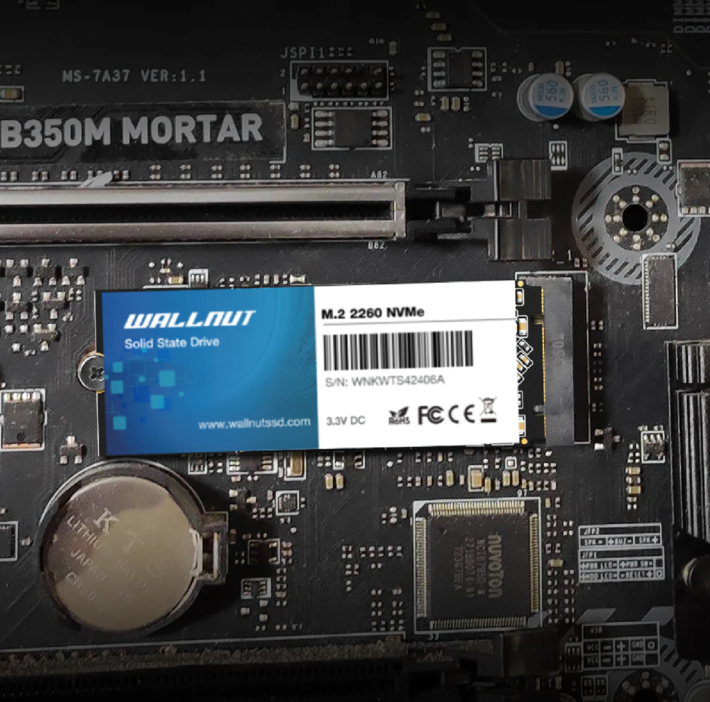 Wallnut M.2 2260 NGFF Sata Solid State Drive For Desktop Laptop 6.0GB/s