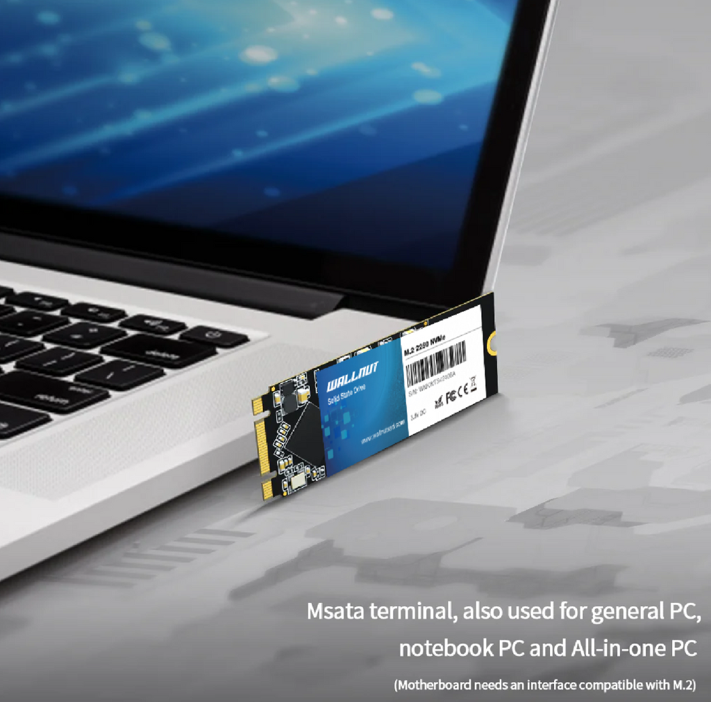 Wallnut M.2 2260 NGFF Sata Solid State Drive For Desktop Laptop 6.0GB/s